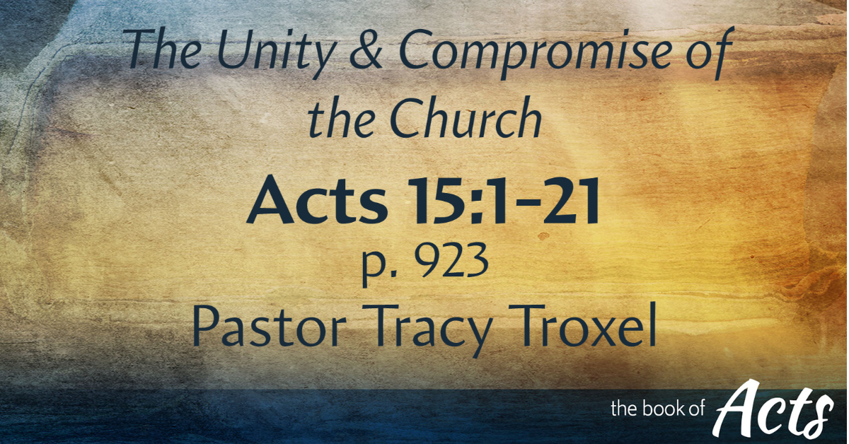 Compromising Preaching The Unity and Compromise of the Church | Stone Hill Church of Princeton