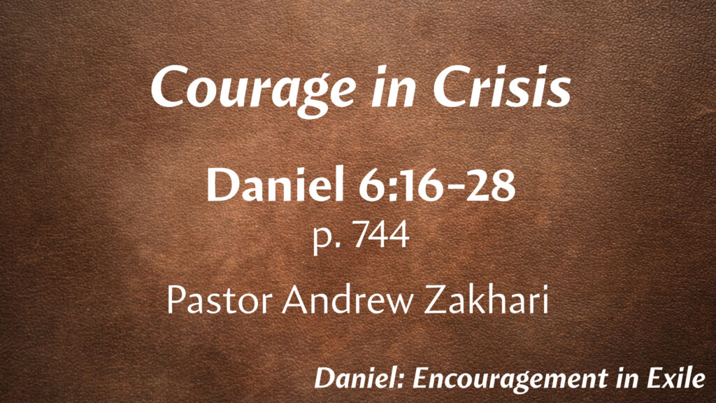 Courage in Crisis