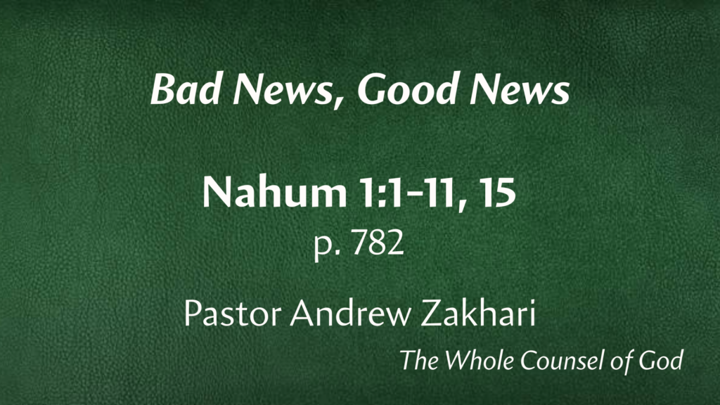 Bad News, Good News